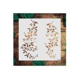 STENCİLTASARIM Stencil Tasarım F144 Sarmaşık - Dekoratif Duvar Ve Eşya Boyama Şablonları 25x25 Cm