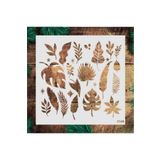 STENCİLTASARIM Stencil Tasarım F149 - Dekoratif Duvar Ve Eşya Boyama Şablonları 25x25 Cm