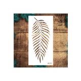 STENCİLTASARIM Stencil Tasarım F177 Tropikal Yaprak- Dekoratif Duvar, Fayans Ve Eşya Boyama Şablonları 25x50cm