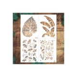 STENCİLTASARIM Stencil Tasarım F220 15x20cm 4 lü set - Dekoratif Duvar, Eşya, Fayans,kumaş Boyama Şablonları