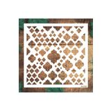 STENCİLTASARIM Stencil Tasarım Fas deseni Duvar Ahşap Boyama Desen Kalıbı Duvar Ahşap Cam Boyama Deseni HD281