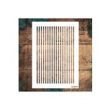 STENCİLTASARIM Stencil Tasarım Ge010 Düz Şerit - Dekoratif Duvar Ve Eşya Boyama Şablonları 21x30cm
