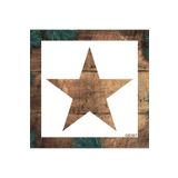 STENCİLTASARIM Stencil Tasarım Ge097 Yıldız- Dekoratif Duvar, Eşya,kumaş,fayans Boyama Şablonları 20x20 Cm