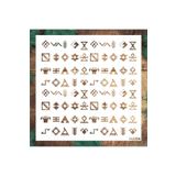 STENCİLTASARIM Stencil Tasarım Geleneksel Türk Motifleri - Dekoratif Duvar, Eşya, Fayans,kumaş Boyama Şablonl HD285