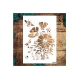 STENCİLTASARIM Stencil Tasarım Gelincik - Dekoratif Duvar Ve Eşya Boyama Şablonları 21 X 30 Cm F089