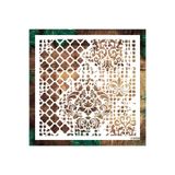 STENCİLTASARIM Stencil Tasarım Hd098 Duvar Ahşap Cam Boyama Deseni