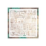 STENCİLTASARIM Stencil Tasarım Hd214 Etnik Boyama Şablonu - Dekoratif Duvar Ve Eşya Boyama Şablonları 30x30cm