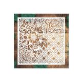 STENCİLTASARIM Stencil Tasarım Hd276duvar Desenler- Dekoratif Duvar, Eşya, Fayans,kumaş Boyama Şablonları 50x50cm