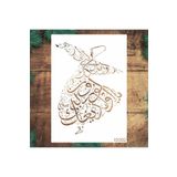 STENCİLTASARIM Stencil Tasarım Is002 Duvar Ahşap Cam Boyama Deseni