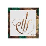 STENCİLTASARIM Stencil Tasarım Is010 Elif Boyama Şablonu - Dekoratif Duvar Ve Eşya Boyama Şablonları 25x25 Cm