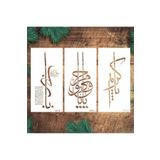 STENCİLTASARIM Stencil Tasarım IS042 3 lü Set, SET:42 ,Dekoratif Duvar, Eşya,kumaş,fayans Boyama Şablonları
