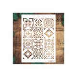 STENCİLTASARIM Stencil Tasarım KA017 - Dekoratif Duvar ve Eşya Boyama Şablonları