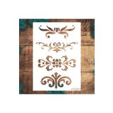 STENCİLTASARIM Stencil Tasarım Kö027- Dekoratif Duvar, Fayans Ve Eşya Boyama Şablonları 21x30cm