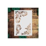 STENCİLTASARIM Stencil Tasarım Kö038 - Dekoratif Duvar Ve Eşya Boyama Şablonları 21x30cm