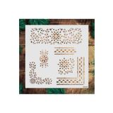 STENCİLTASARIM Stencil Tasarım Kö041 - Dekoratif Duvar Ve Eşya Boyama Şablonları 30x30 Cm