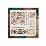 STENCİLTASARIM Stencil Tasarım Kö045 - Dekoratif Duvar Ve Eşya Boyama Şablonları 30x30 Cm