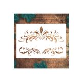 STENCİLTASARIM Stencil Tasarım Kö053- Dekoratif Duvar, Fayans Ve Eşya Boyama Şablonları 21x30cm