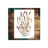 STENCİLTASARIM Stencil Tasarım Lavanta- Dekoratif Duvar, Fayans Ve Eşya Boyama Şablonları 21x30 Cm F054