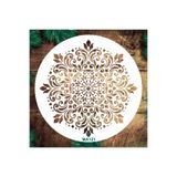 STENCİLTASARIM Stencil Tasarım Ma121 Mandala Duvar Ahşap Cam Boyama Deseni