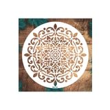 STENCİLTASARIM Stencil Tasarım Ma122 Mandala Duvar Ahşap Cam Boyama Deseni