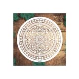 STENCİLTASARIM Stencil Tasarım MA127 Mandala Duvar Ahşap Cam Kumaş Boyama Şablonu