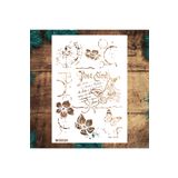 STENCİLTASARIM Stencil Tasarım Mıx028 Post Card- Dekoratif Duvar, Fayans Ve Eşya Boyama Şablonları 21x30cm