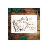 STENCİLTASARIM Stencil Tasarım Mıx036 Mix Desen - Dekoratif Duvar, Eşya, Fayans,kumaş Boyama Şablonları 21x30 Cm