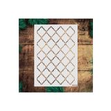 STENCİLTASARIM Stencil Tasarım R012 Fas Deseni Boyama Şablonu - Dekoratif Duvar Ve Eşya Boyama Şablonları 21x30 Cm