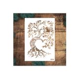STENCİLTASARIM Stencil Tasarım S014 Ağaç - Dekoratif Duvar Ve Eşya Boyama Şablonları 35x50cm