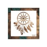 STENCİLTASARIM Stencil Tasarım S067 Rüya Kapanı - Dekoratif Duvar Ve Eşya Boyama Şablonları 25x25 Cm