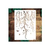 STENCİLTASARIM Stencil Tasarım Sarmaşık - Dekoratif Duvar, Eşya,kumaş Boyama Şablonları 25x35 Cm F167