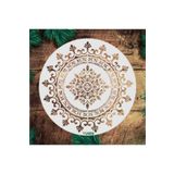 STENCİLTASARIM Stencil Tasarım Yu050- Dekoratif Duvar Ve Eşya Boyama Şablonları 50x50 Cm