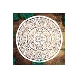STENCİLTASARIM Stencil Tasarım Yu084 Mandala Duvar Ahşap Cam Boyama Deseni