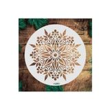STENCİLTASARIM Stencil Tasarım Yu085- Dekoratif Duvar, Eşya, Fayans,kumaş Boyama Şablonları 30x30 Cm