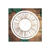STENCİLTASARIM Stencil Tasarım YU097 Saat- Dekoratif Duvar, Eşya,kumaş,fayans Boyama Şablonları
