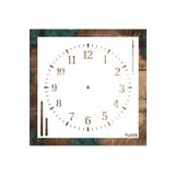 STENCİLTASARIM Stencil Tasarım YU099 Saat- Dekoratif Duvar, Eşya,kumaş,fayans Boyama Şablonları