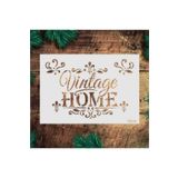STENCİLTASARIM Stencil Tasarım Yz056 Vintage - Dekoratif Duvar Ve Eşya Boyama Şablonları 21x30 Cm