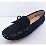 Step More Z6011 Siyah Süet Rok Hakiki Deri Kadın Loafer Babet