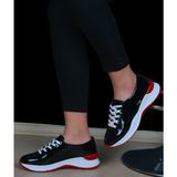 StepCo Kadın Spor Rugan Ayakkabı Siyah Renk - 001-Renkli