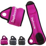 Stepfowarder Bilek Ağırlıkları Parmak Kilidi Kol Ağırlıkları Seti Kadınlar/Erkekler için (0,5 kg ila 1,4 kg arasında mevcuttur) - Ayak Bileği Wights Koşu ve Her Türlü Kardiyo Egzersizi için Ayarlanabilir Kayış (2 * 0,5 kg - Kırmızı)