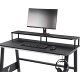 Stepgamer Ergonomik Metal Monitör Yükseltici - Şık ve Dayanıklı Masaüstü Standı Monitör Standı 100X20X14 - Siyah