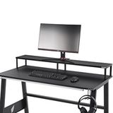 Stepgamer Ergonomik Metal Monitör Yükseltici - Şık Ve Dayanıklı Masaüstü Standı Monitör Standı 137x20x14 Siyah
