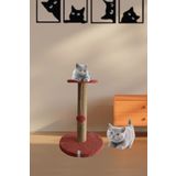 Stepli Kedi Tırmalama Tahtası Mercan