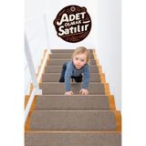 Stepmat Halifleks Yapışkan Tabanlı Merdiven Basamak Paspası Rip Halı Kaymaz Tabanlı/Adet Olarak Satılır