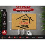 Stepmat Home Sweet Home Kapı Önü Paspası 45X70 cm - Abanoz