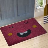 Stepmat Kırmızı Emoji Çift Taraflı Kauçuk Kapı Önü Paspası