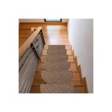 Stepmat Oval Bukle Halıdan Alınlıklı Basamak Ve Merdiven Paspası - Kahve/Adet Olarak Satılır