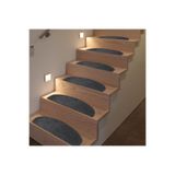 Stepmat Tufting Halıdan Yapışkantabanlı Merdiven Basamak Paspası/Halısı