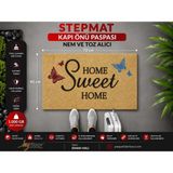 Stepmat Velür Coco Kapı Önü Paspası 45X70 cm - Abanoz