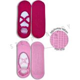 Steppe Berry 2 Çift Çapraz Bantlı Premium Pilates ve Yoga Çorabı - Pembe - Fuşya - 36 - 40